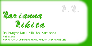 marianna mikita business card
